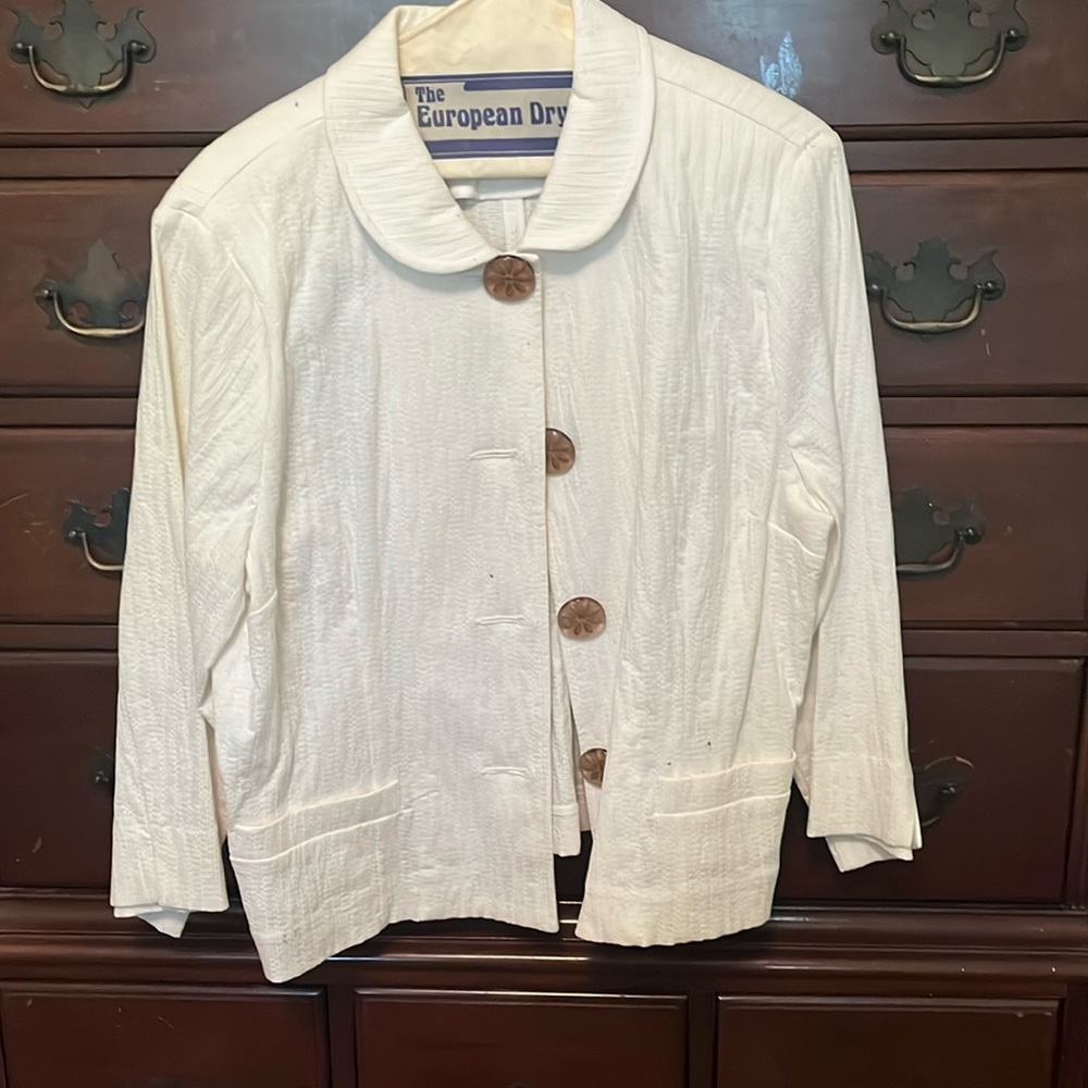 D. Terrell Ltd. Off white Jacket Size 16